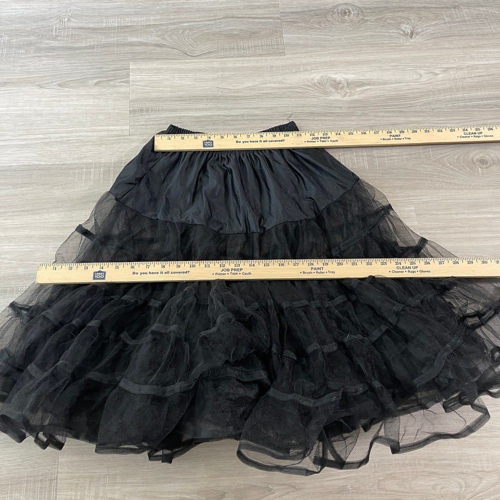 Leg Avenue Women's Skirt Petticoat Costume Sheer Whimsigoth Witchy OS Black - Picture 3 of 6